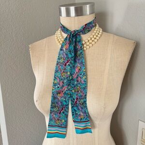 Floral Scarf Twilly 42”x2”
